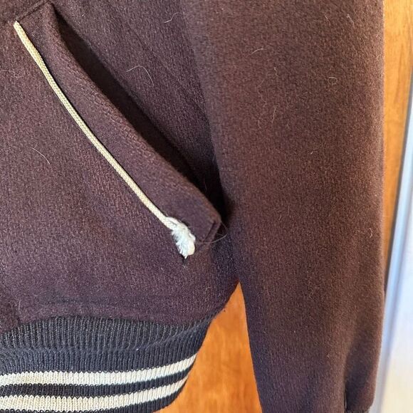 STUNNING VTG 1964 Letterman’s Jacket Mens Small State Champs Midcentury 1960s - Picture 4 of 10